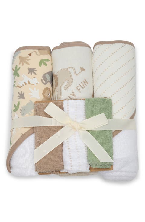6-Piece Hooded Towel & Washcloth Set