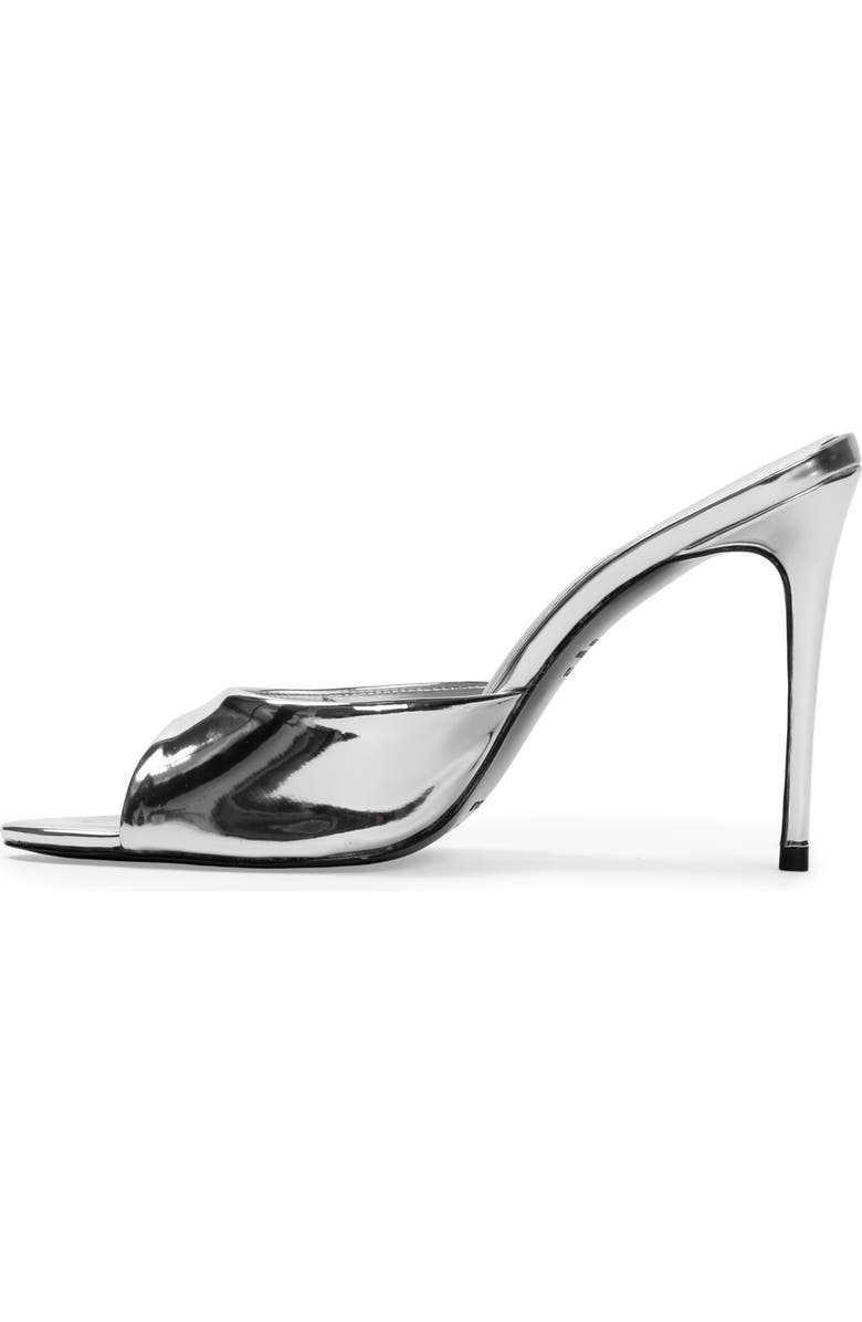 BLACK SUEDE STUDIO Jazz 100 Metallic Mule, Alternate, color, Silver Mirror Metallic