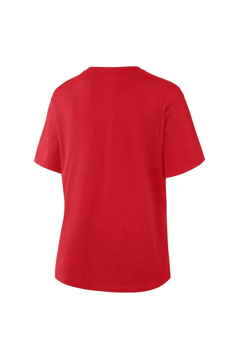 Women's  Fanatics Red Philadelphia Phillies 2025 MLB Postseason Locker Room T-Shirt, Alternate, color, Red