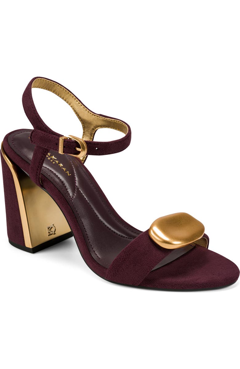Donna Karan New York Seraphina Ankle Strap Sandal, Main, color, Wine