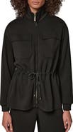 Donna Karan New York Jet Setter Mock Neck Shirtjacket