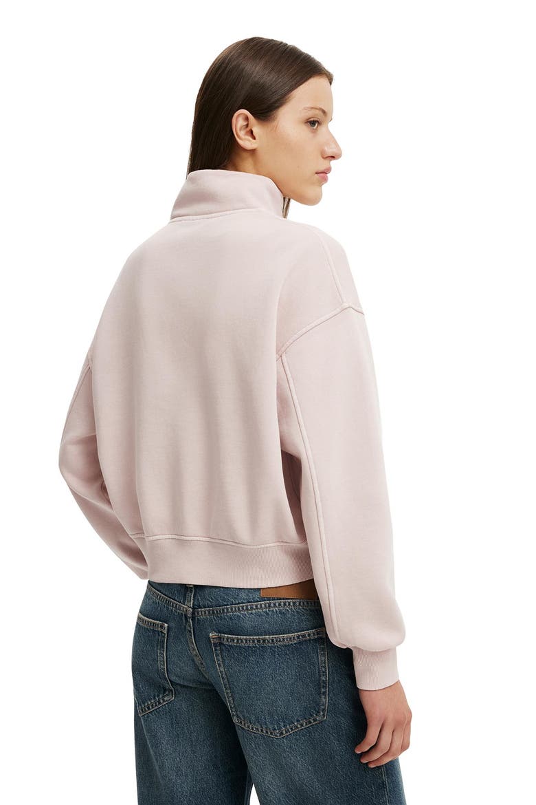 Women's Quarter Zip Sweatshirt, Alternate, color, Washed Spellbound