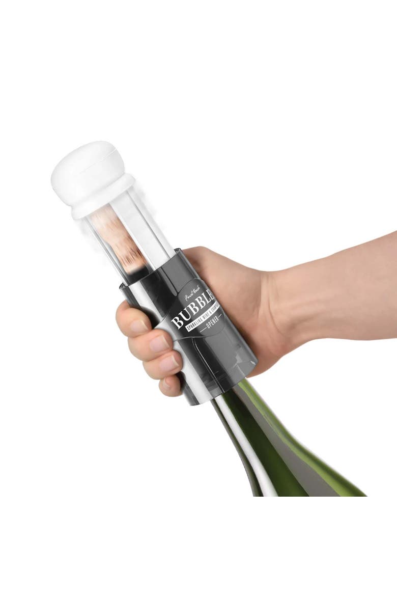 Bubbles Sparkling Wine & Champagne Opener, Main, color, Black