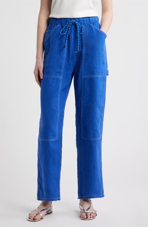 Atlas Linen Drawstring Carpenter Pants