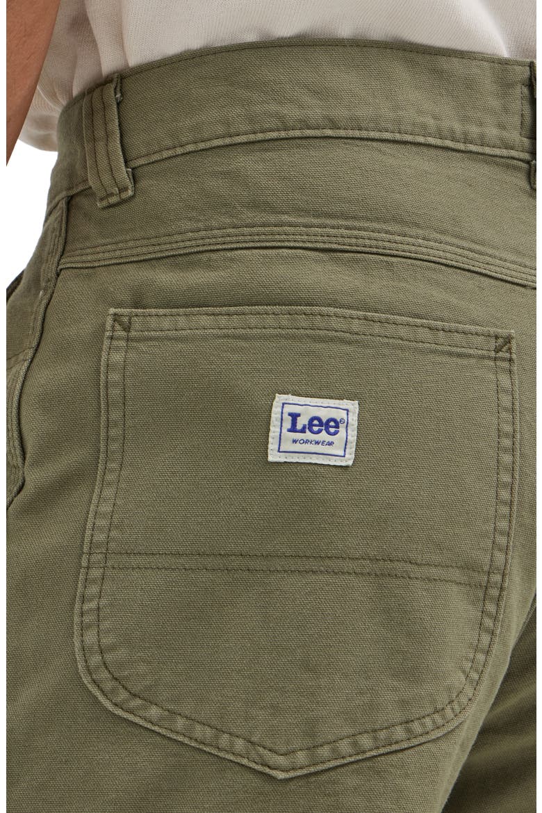 Workwear Loose Canvas Cargo Pants, Alternate, color, MERCANTILE GREEN