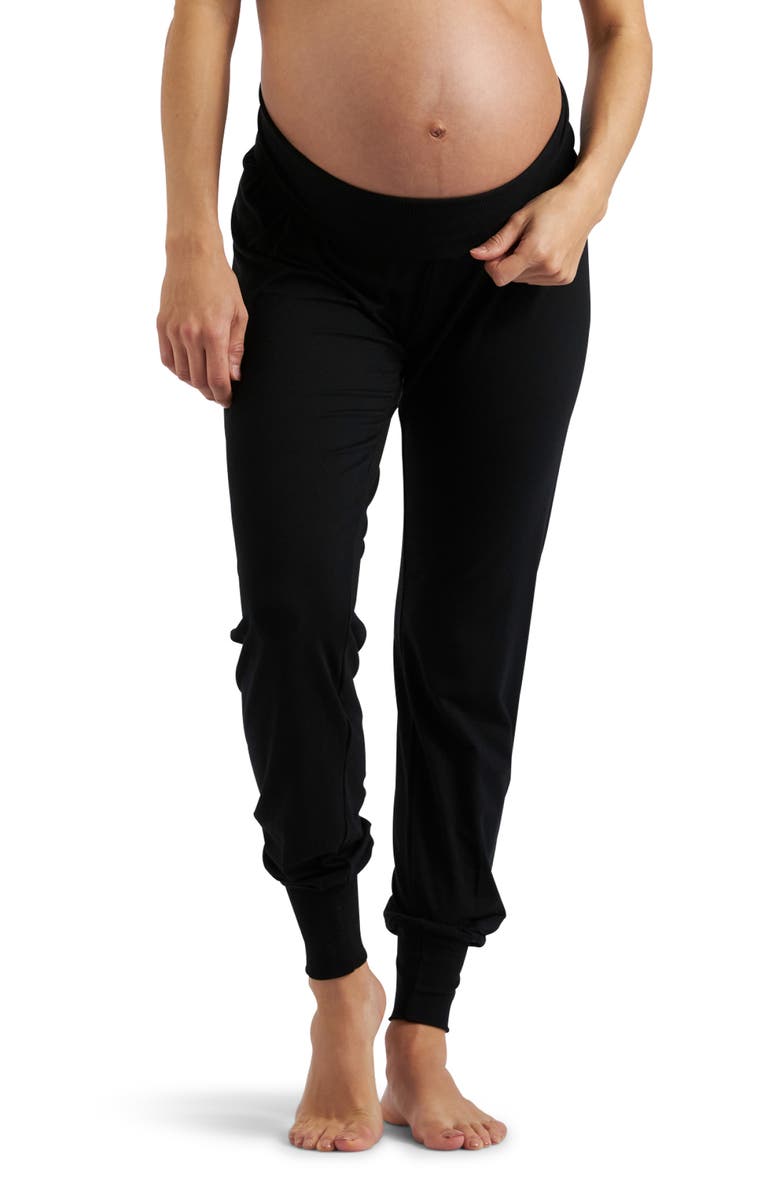 Ripe Maternity Jersey Lounge Pant, Main, color, Black