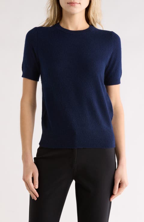 Short Sleeve Cashmere Sweater