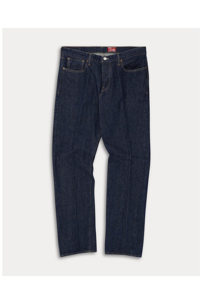 JohnJap Japan Selvedge 5 Pocket Regular Fit Denim Pants, Main, color, Indigo Rinse