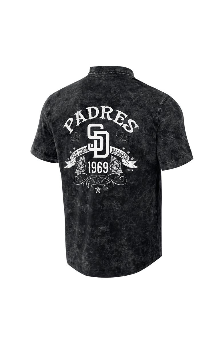 Darius Rucker Collection by Fanatics Men's Darius Rucker Collection by Fanatics Black San Diego Padres Denim Team Color Button-Up Shirt, Alternate, color, Black