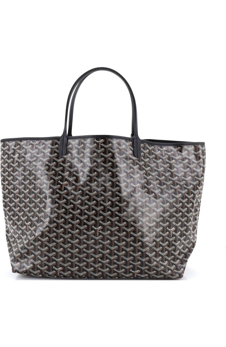 Pre-Owned Goyard Saint Louis Tote Coated Canvas GM, Alternate, color, Black