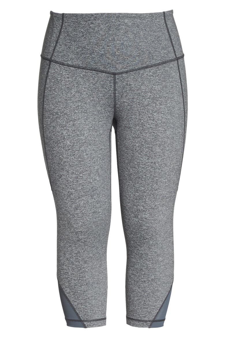 Hatha High Waist Crop Leggings, Alternate, color, GREY GRAPHITE