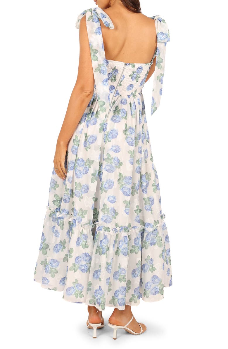 Floret Bow Strap Midi Sundress