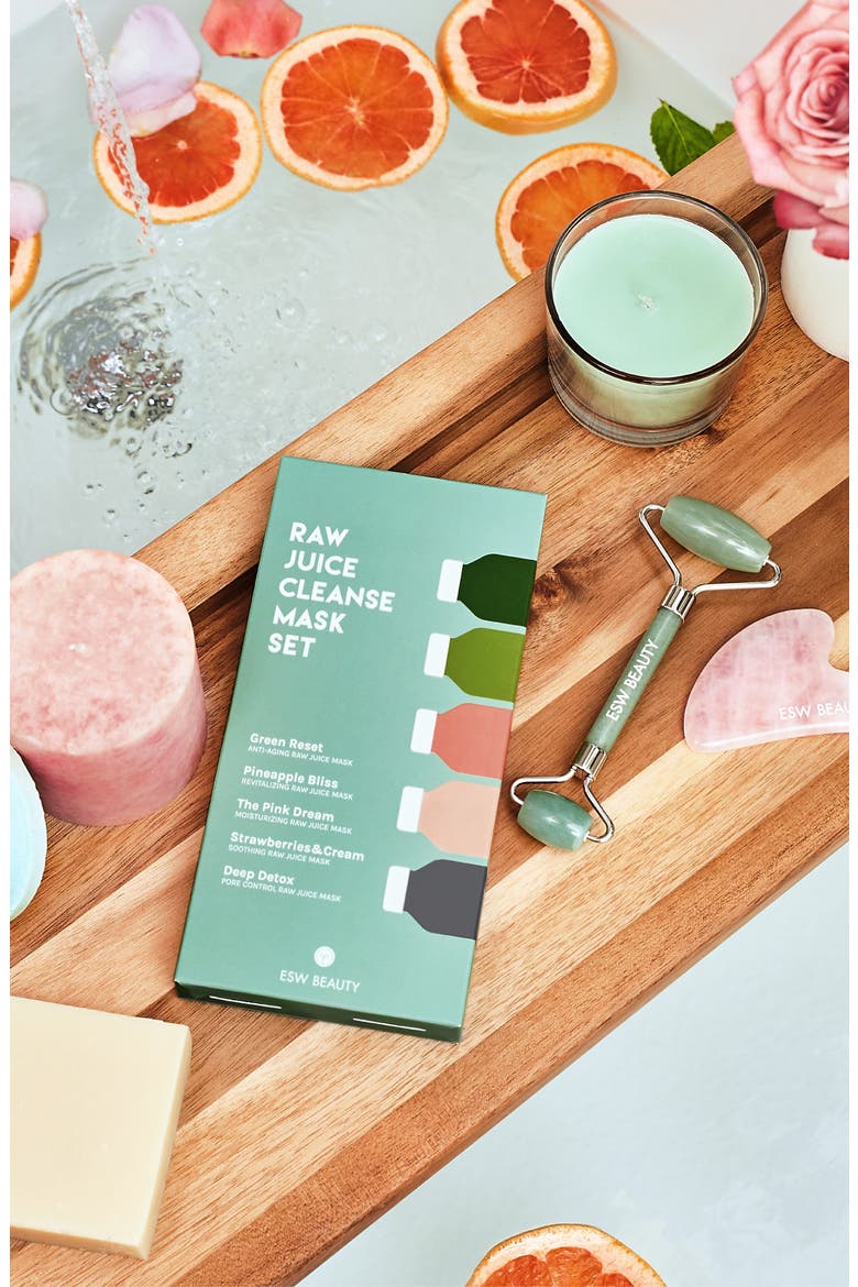 5-Pack Raw Juice Cleanse Sheet Mask Set, Alternate, color, MULTI
