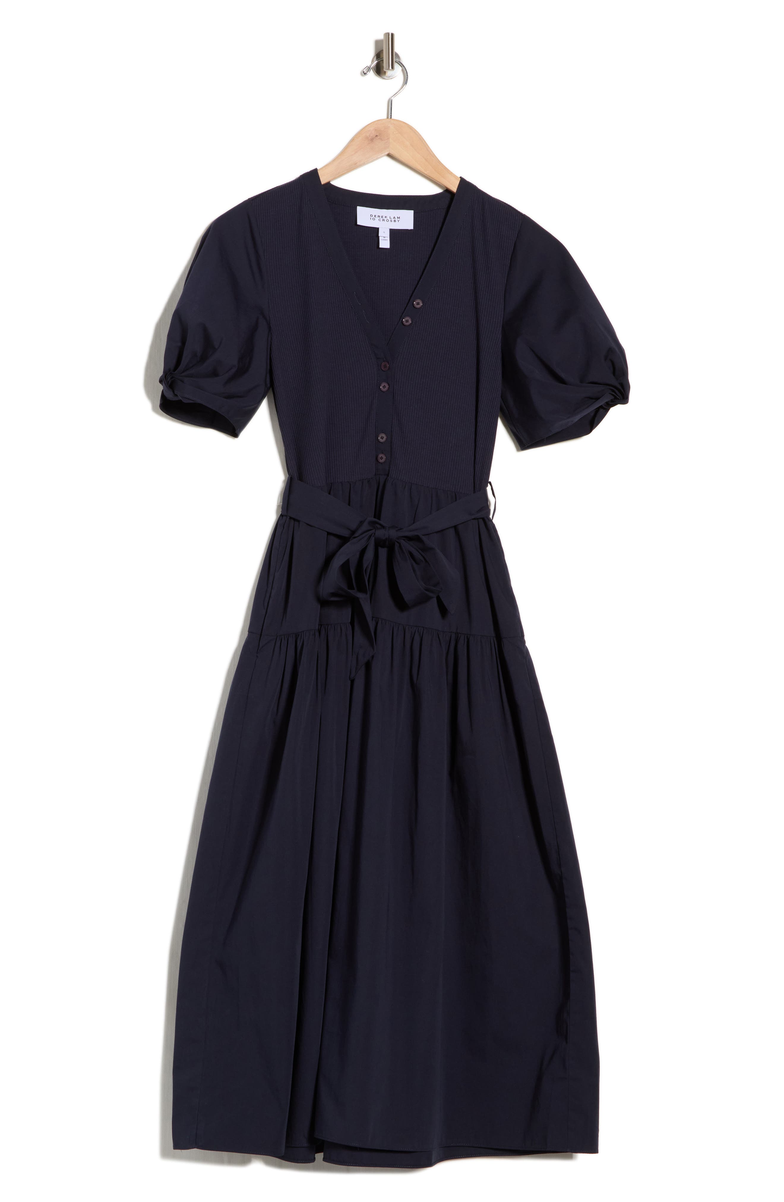 Derek Lam 10 Crosby Natalia Mixed Media Dress