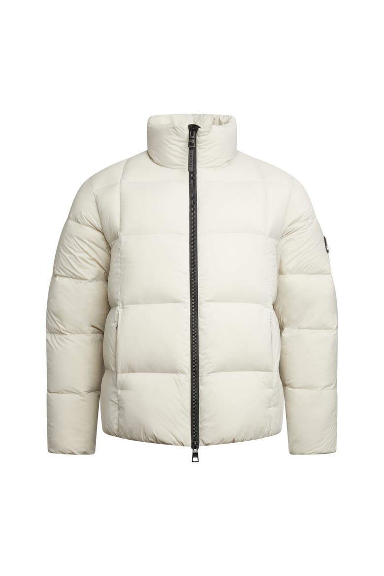 Cloud Long Sleeve Puffer Racer Jacket, Alternate, color, STONE