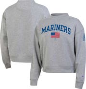 Champion Women's Champion Heather Gray Seattle Mariners Americana Triumph Fleece Tri-Blend Sweatshirt