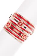 OLIVIA WELLES Starfish Style Bangle - Set of 13
