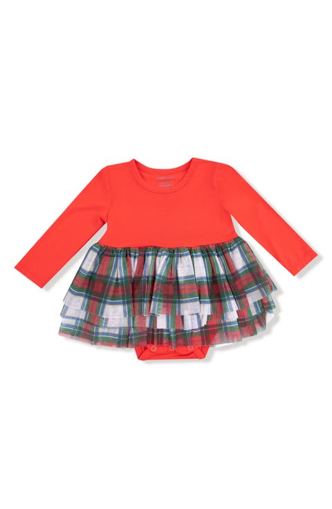 Holiday Plaid Skirted Bodysuit (Baby)