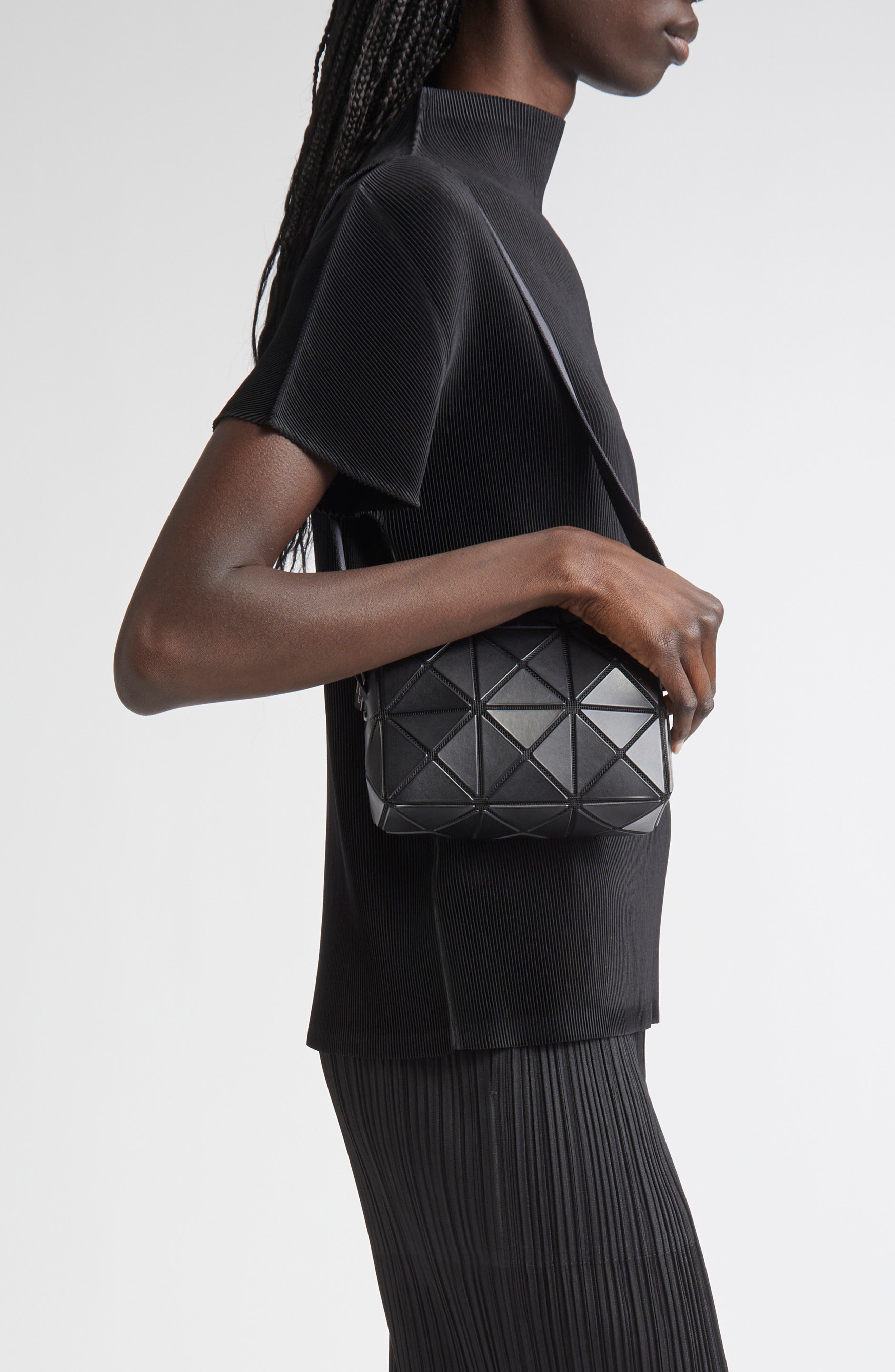 Bao Bao Issey Miyake Cuboid Crossbody Bag, Alternate, color, Matte Black