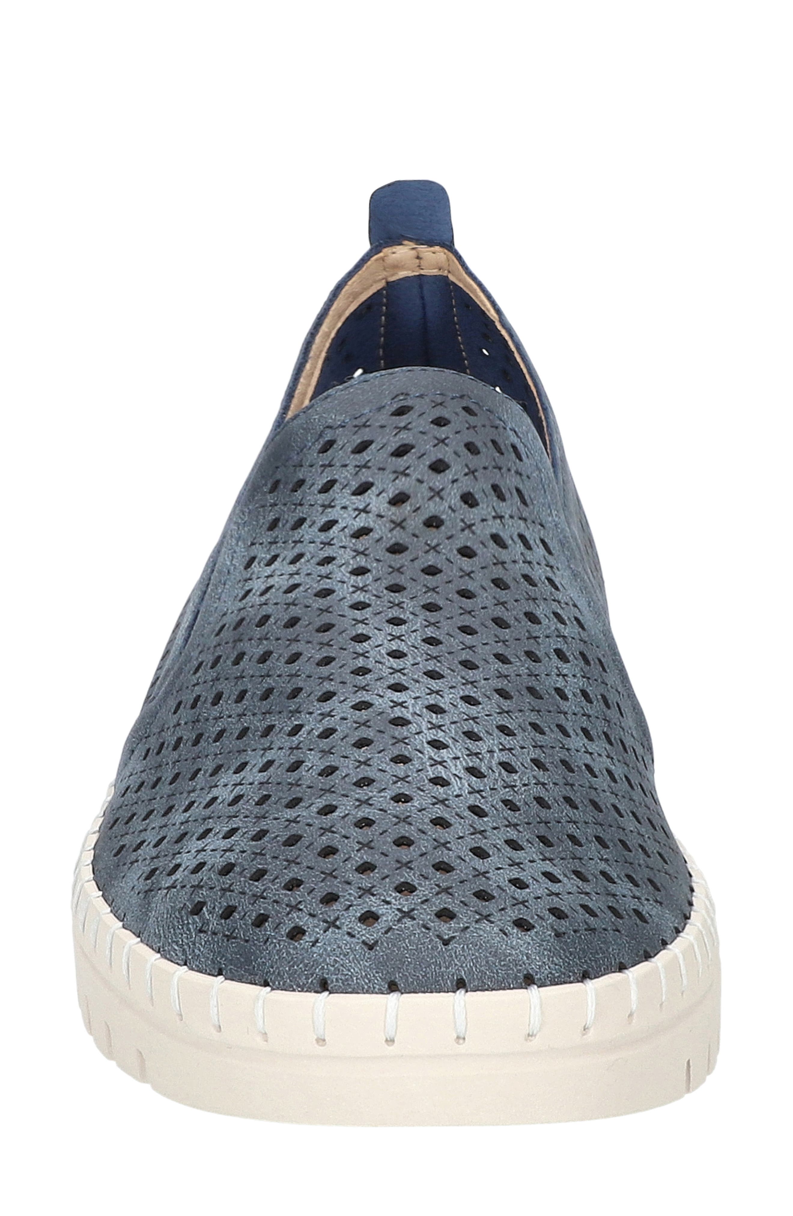 Fresh Perforated Slip-On Sandal - Multiple Widths Available, Alternate, color, NAVY