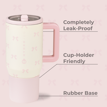 Kids Traveler Insulated Water Bottle with Flip Straw & Handle 20oz