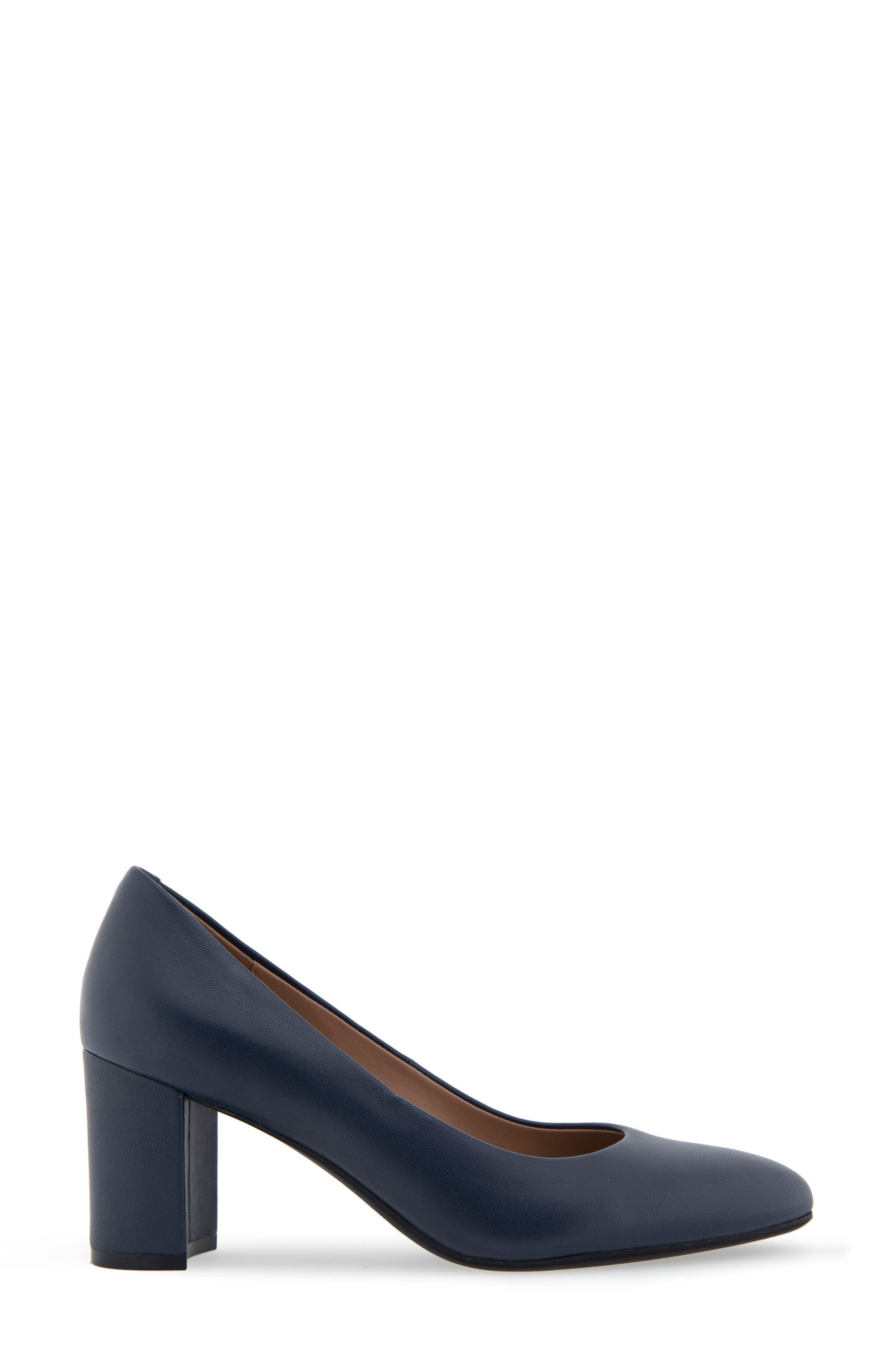 Betsy Pump, Alternate, color, NAVY LEATHER