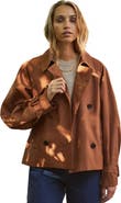 Ro&Zo Long Sleeve Short Trench Jacket