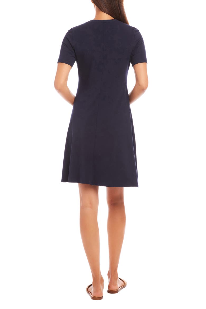 Short Sleeve Sheath Dress, Alternate, color, NAVY