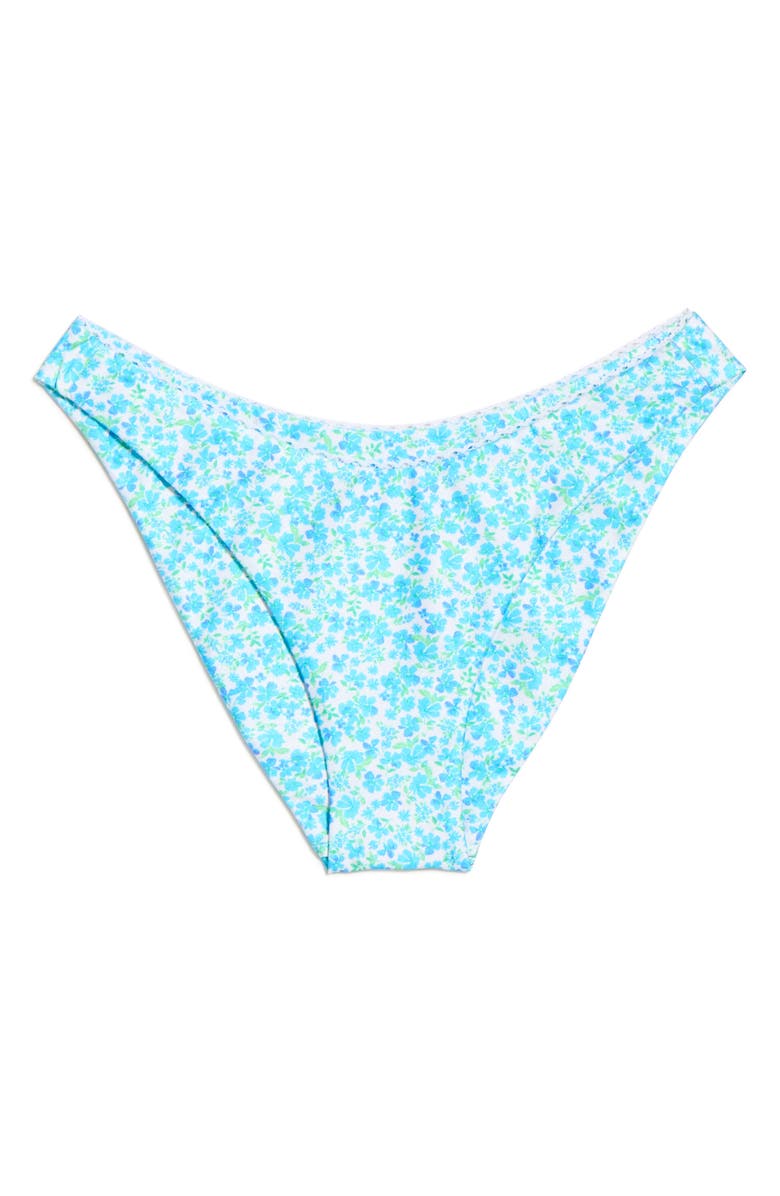 Kulani Kinis Decorative High Cut Bikini Bottoms, Alternate, color, Ocean Aura