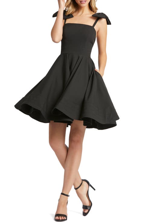 Bow Fit & Flare Cocktail Dress