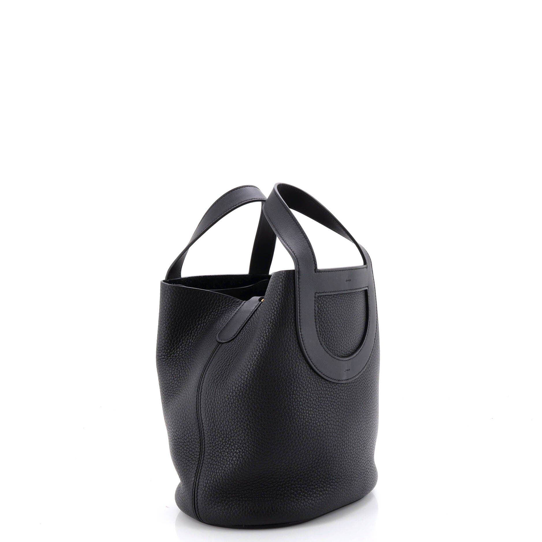 Pre-Owned Hermes In-The-Loop Bag Clemence with Swift 23, Alternate, color, Noir