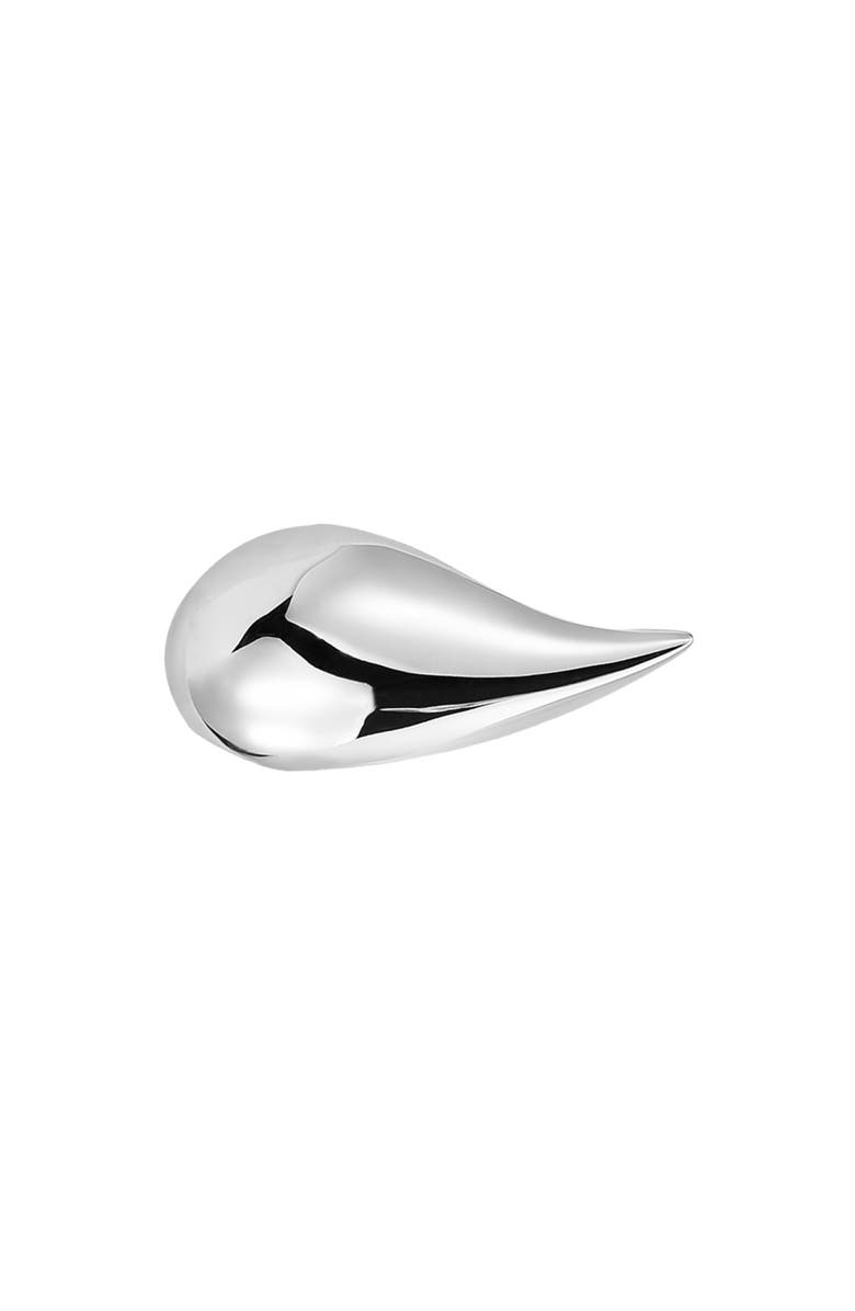 RETRO CHIC Drop Silver Brooch, Alternate, color, Silver