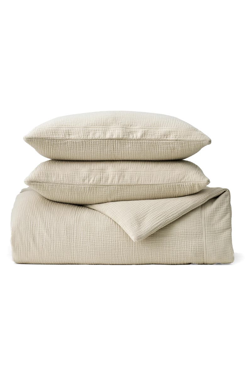 Boll & Branch Dream Organic Cotton Duvet Cover & Shams Set, Main, color, Sand