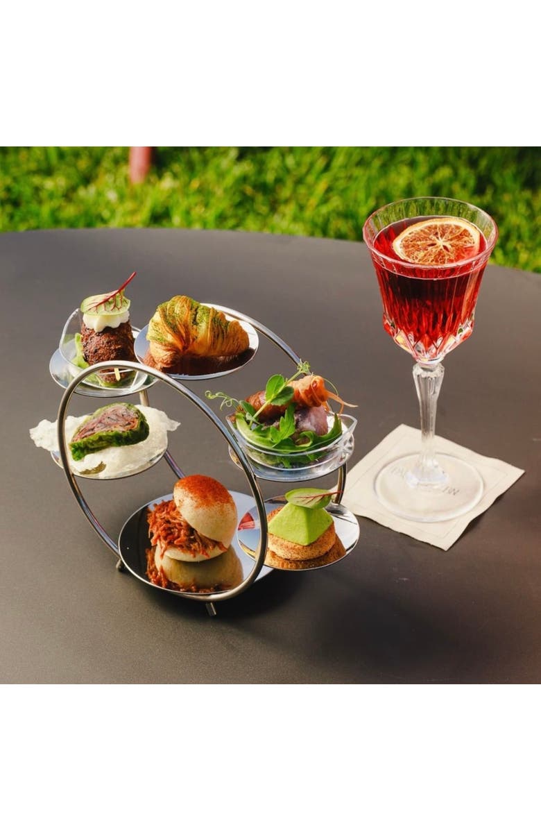 Mepra Giotto Micro Serving Presentoire, Alternate, color, Silver