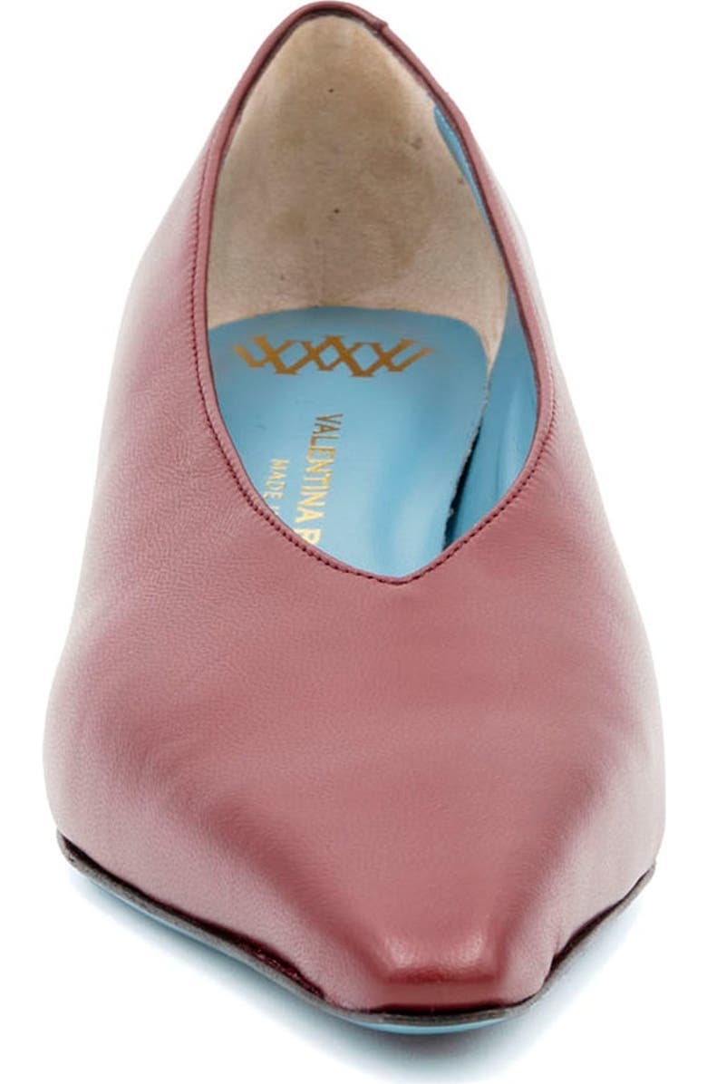 Valentina Rangoni Vespero Choked Vamp Pump, Alternate, color, Wine Parm