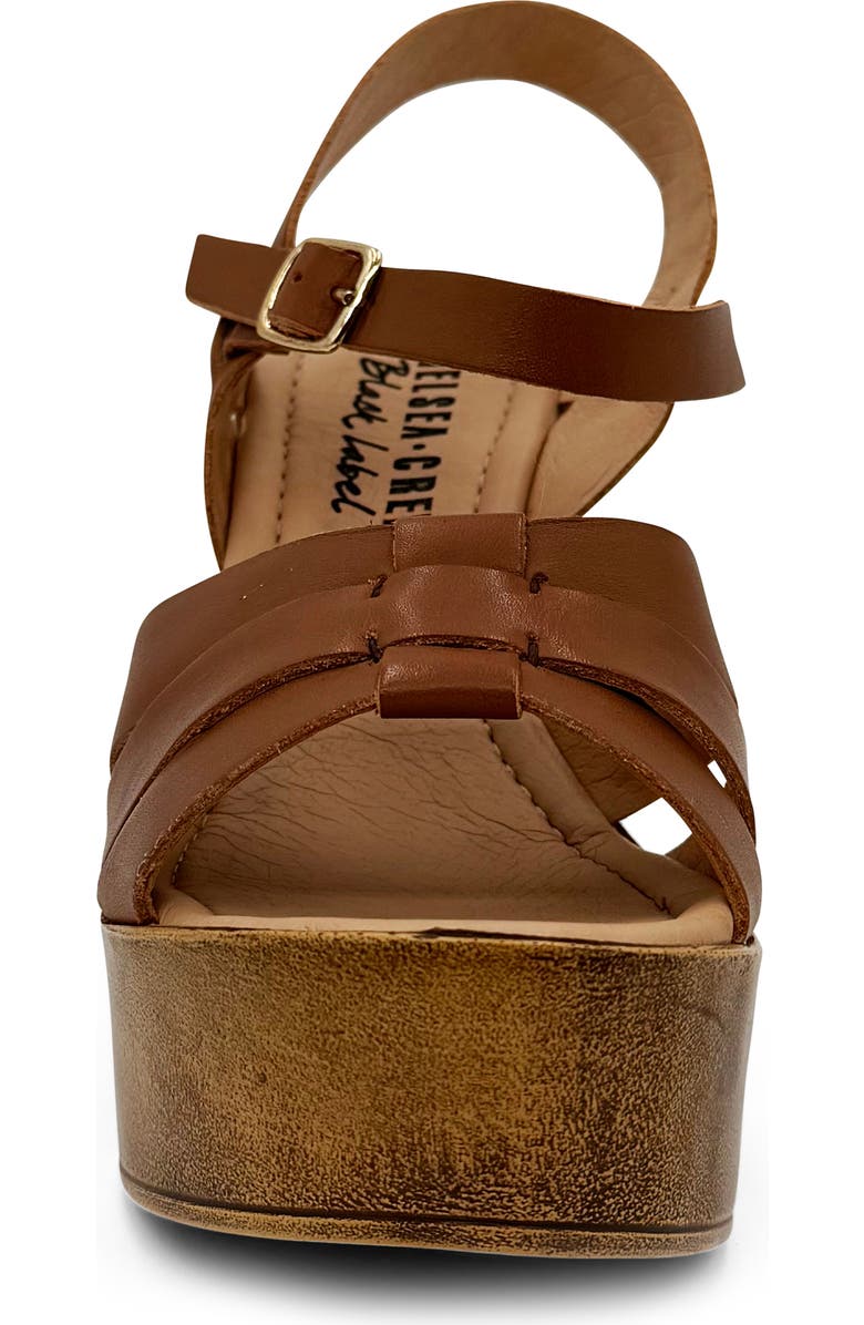 CHELSEA CREW Hollie Platform Sandal, Alternate, color, Tan Leather