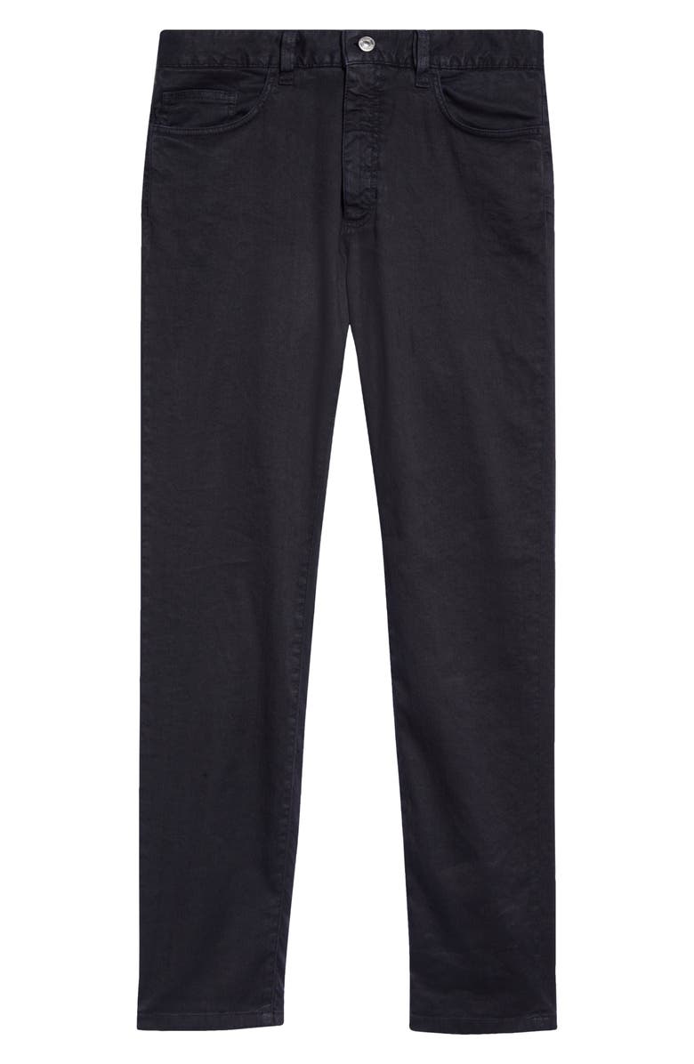 ZEGNA Garment Dyed Stretch Linen & Cotton Slim Fit Jeans, Alternate, color, 