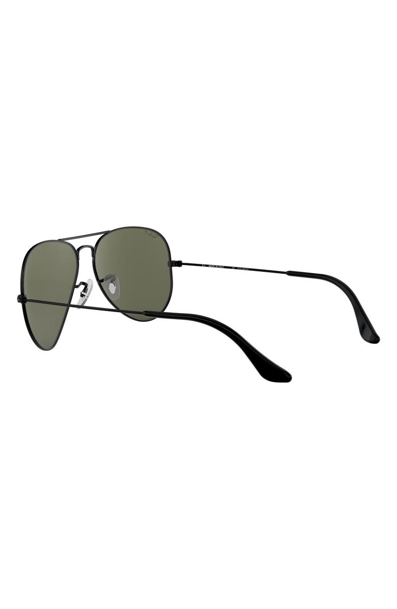 Ray-Ban 58mm Polarized Aviator Sunglasses, Alternate, color,