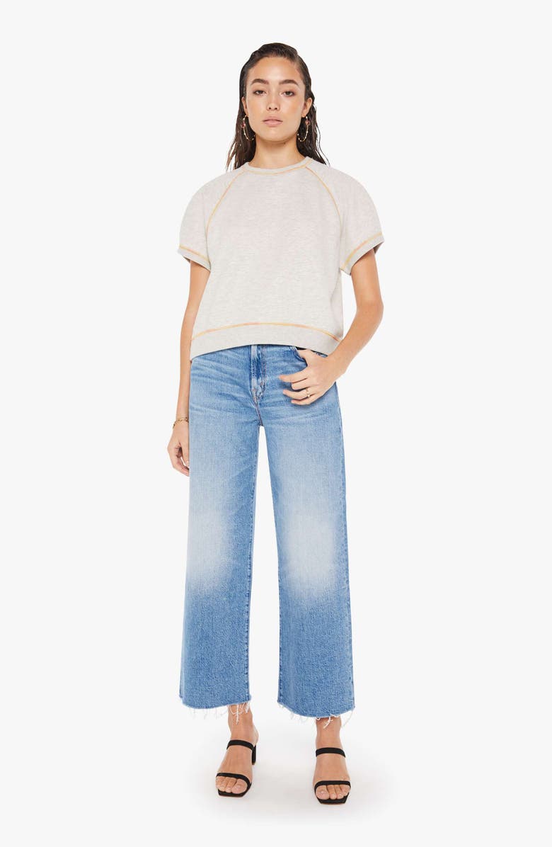 MOTHER The Tucked Away Contrast Stitch T-Shirt, Alternate, color, 