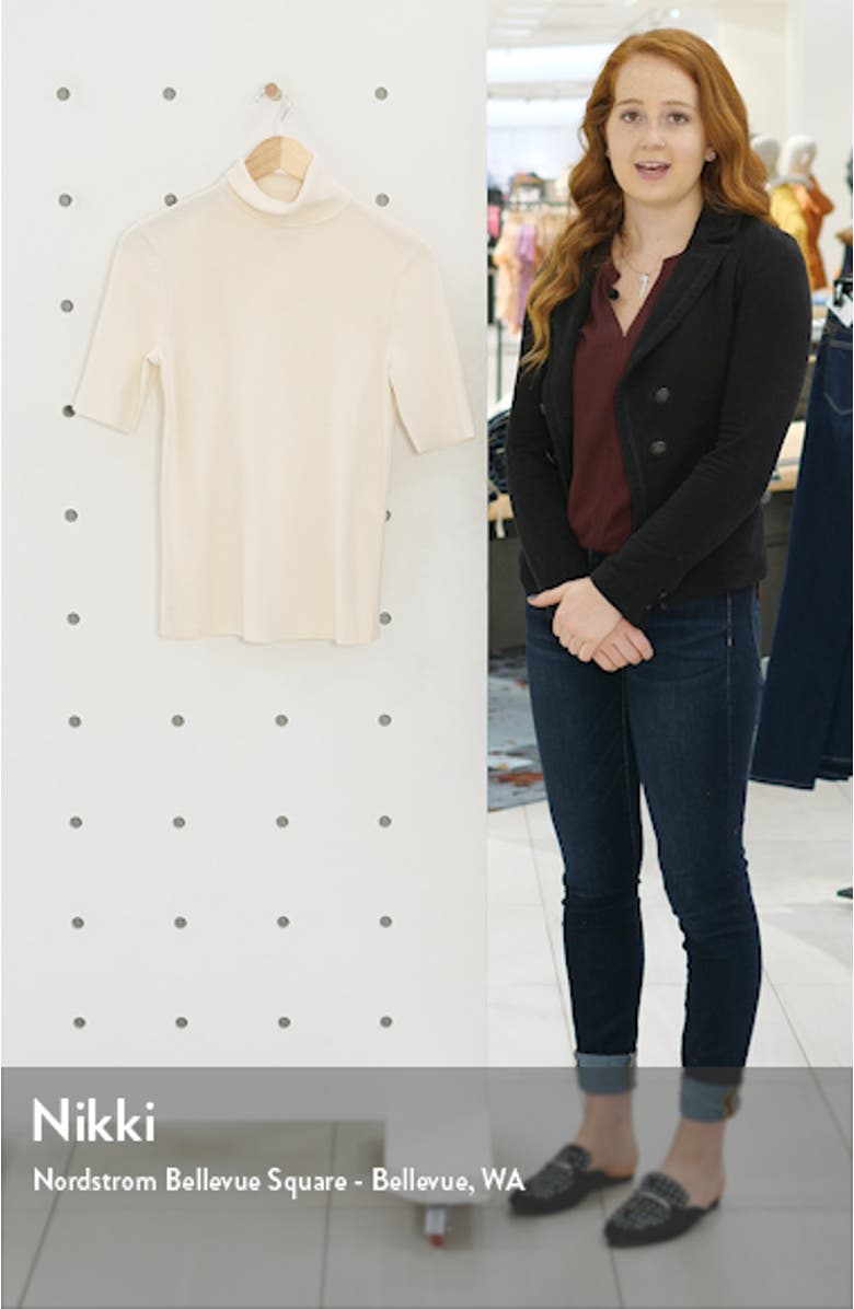 Short Sleeve Turtleneck Sweater, sales video thumbnail