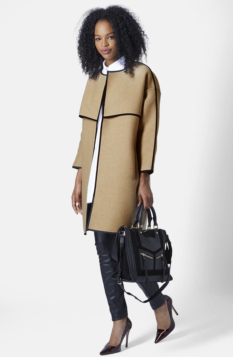 Topshop Oversize Cotton Shirt, Alternate, color,