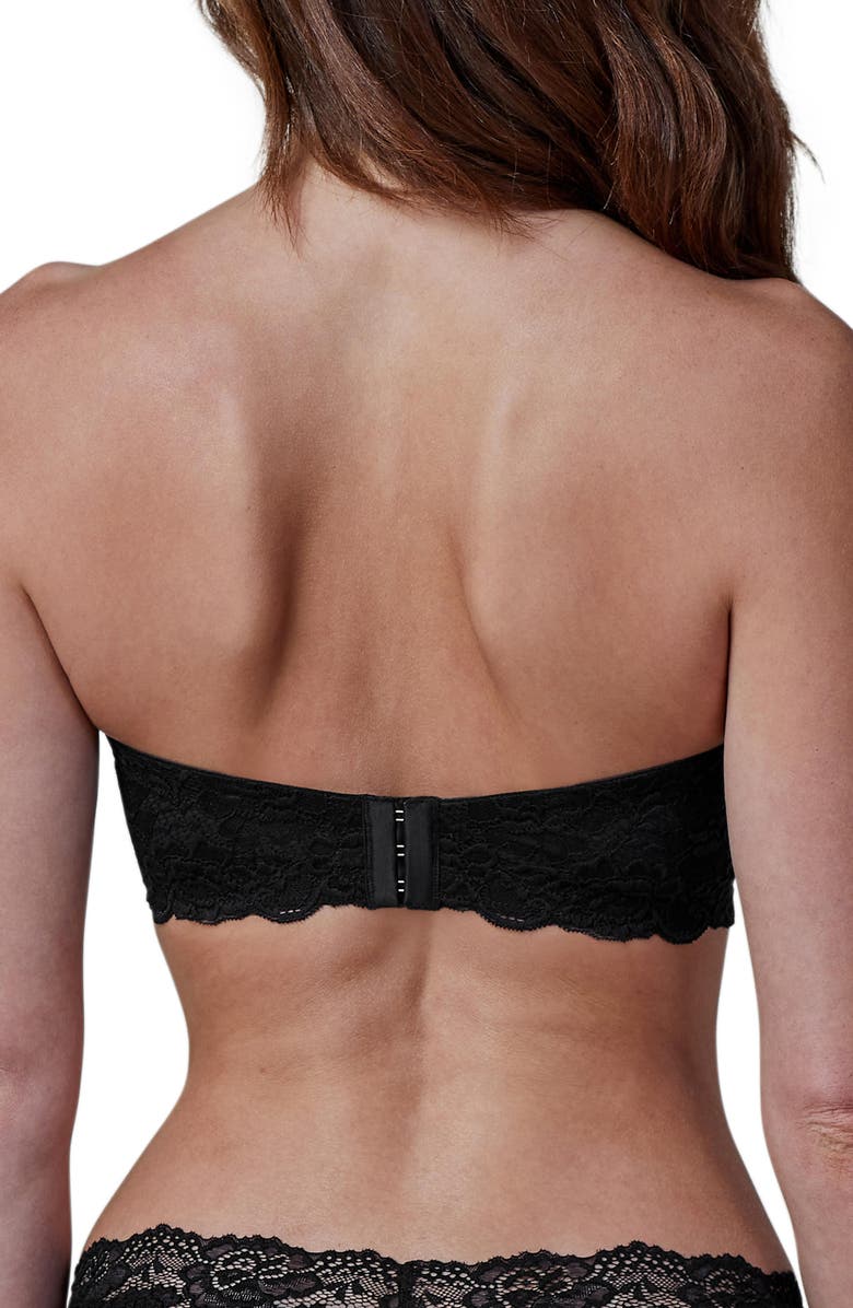 Skarlett Blue Goddess Convertible Strapless Bra, Alternate, color, Black