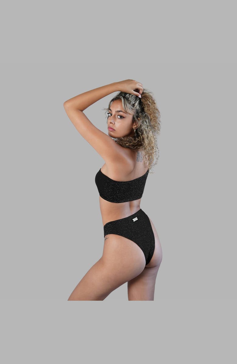 Blvck Glitter Swimsuit, Alternate, color, Black