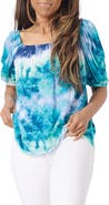 GIBSONLOOK Gauze Puff Sleeve Top