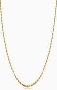 Oradina 10K Gold Roman Rope Bold Chain Necklace