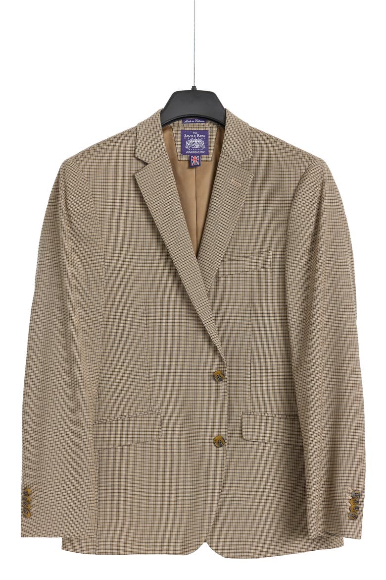 Check Sport Coat, Alternate, color, KHAKI