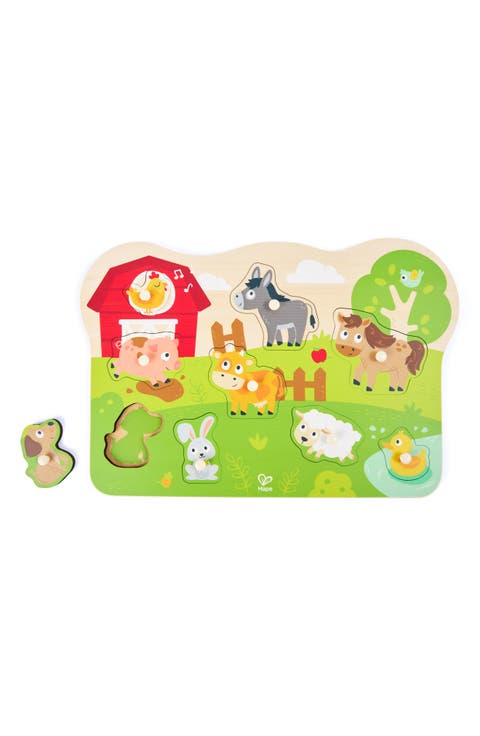 Kids' Farm Animals Peg Puzzle