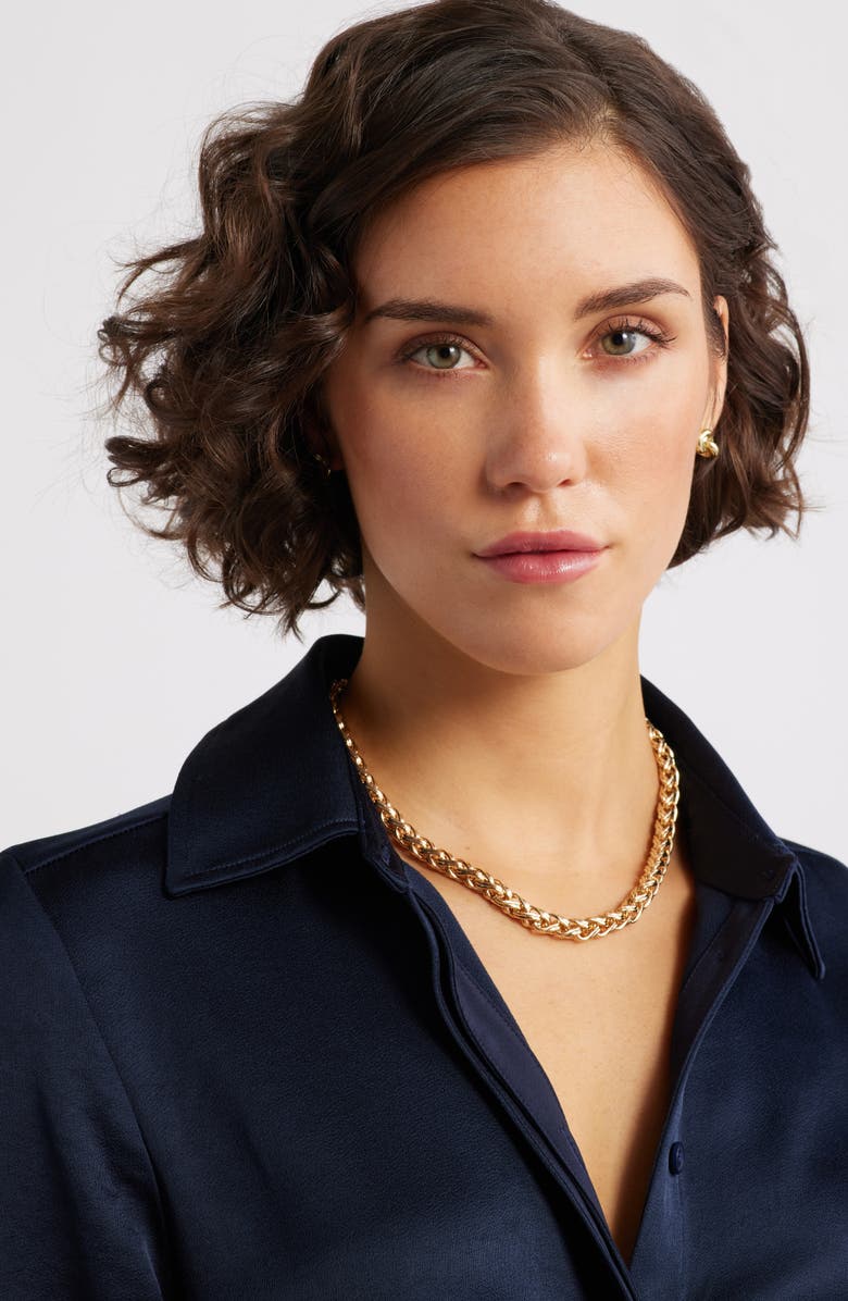 Nordstrom Chunky Chain Necklace, Alternate, color, Gold