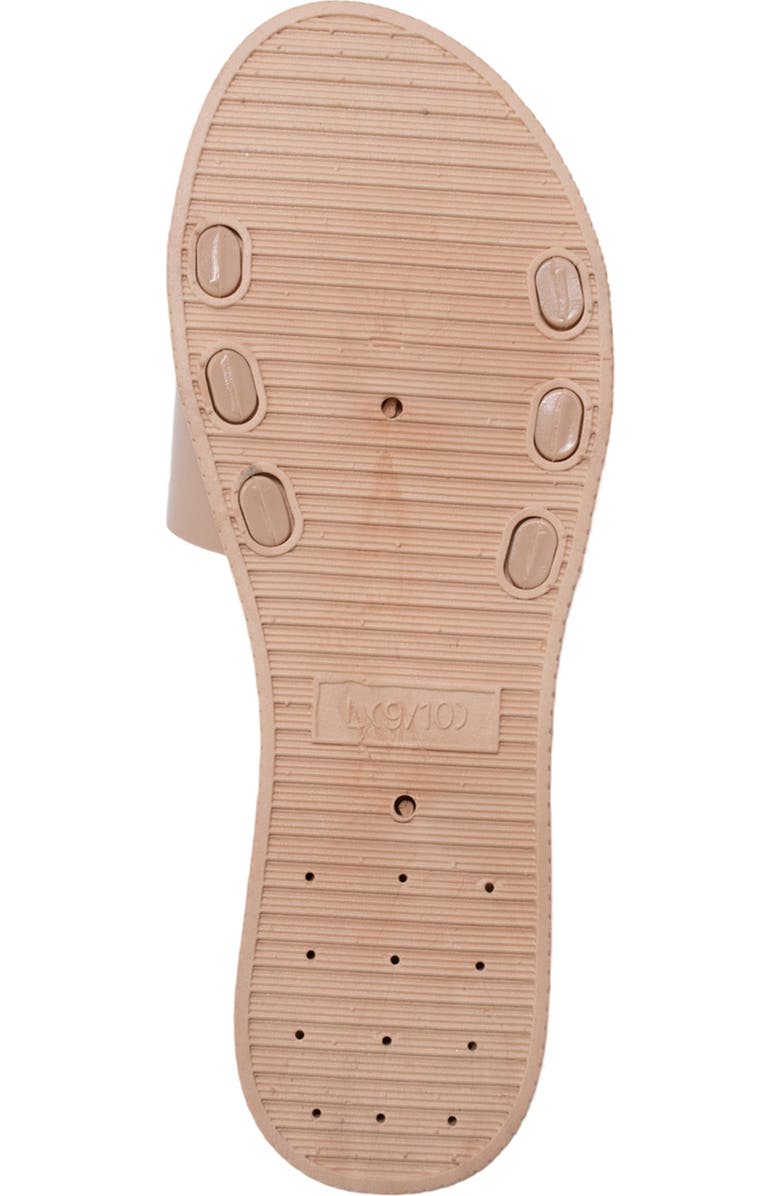 bebe Charm Slide Sandal, Alternate, color, Tan