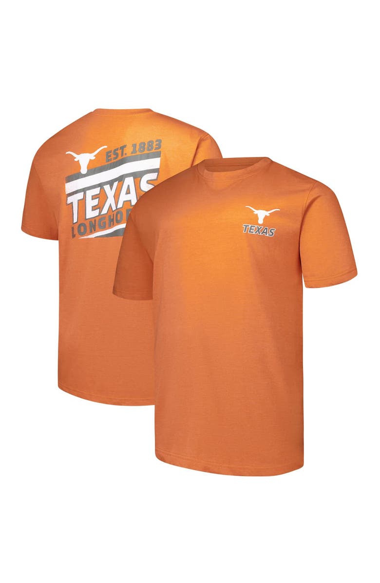 FANATICS Men's Fanatics Texas Orange Texas Longhorns Big & Tall Ideal Faded T-Shirt, Main, color, Burnt Orange